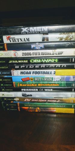 13 reg. Xbox games50.00 cash