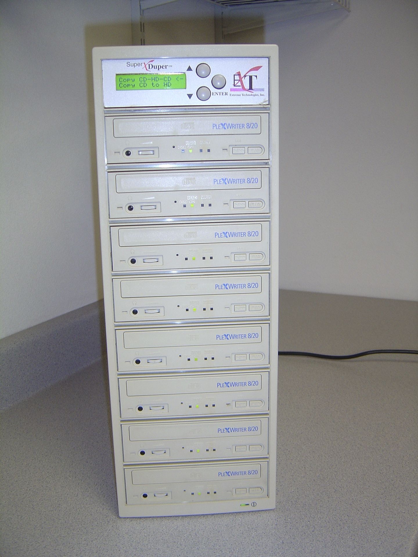 8 Disc CD Duplicator Tower
