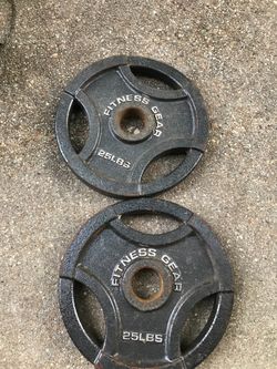 2. 25lbs Olympic style weights