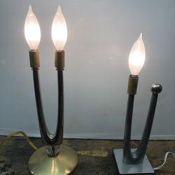 Mid Century Vintage Vanity Lamps 
