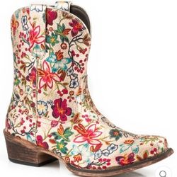 Cute Floral Boots