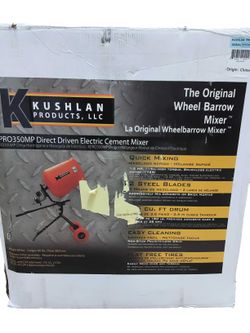 Kushlan Kpro350mp Red Concrete Mixer