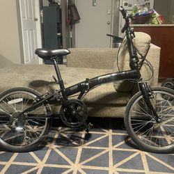 7 Speed Fold Up Black Bike