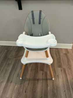 6 in 1 High Chair for Babies & Toddlers, Convertible Baby Highchair, Grey