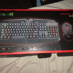 Gaming Mouse And Keyboard Red Dragon
