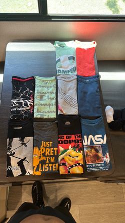 Bundle of 10 Graphic T-Shirts Mixed Lot size 14/16 USED