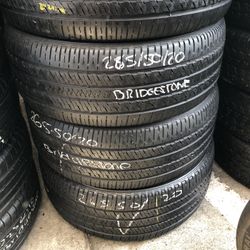 285/50r20 Bridgestone Used Tires All 4 Installed And Balanced Included