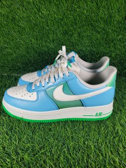 Size 9 - Nike Air Force 1 Low Aquarius Blue Vapor Green