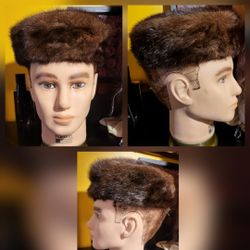 Saks Fifth Avenue Mink Fur Hat 