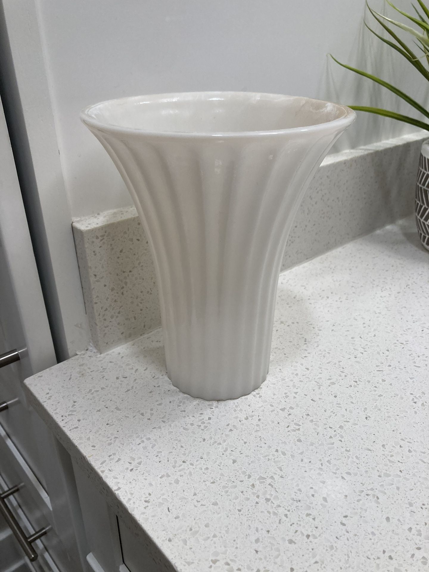 Milk Vase 7 inches tall and 6 across