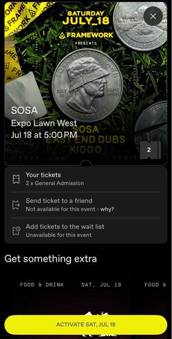 2x SOSA EXPO PARK LA 7/18