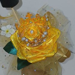 Eternal Flowers, For Grad With Crown And Birrete🎓