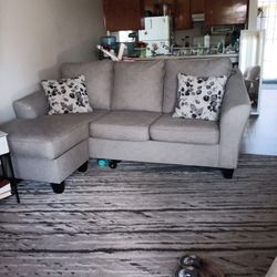 Sectional couch.