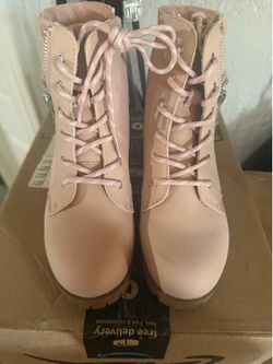 Pink boots