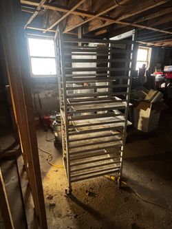 Bakery aluminum shelf