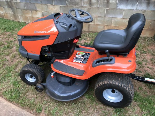 Husqvarna Riding Lawn Mower w/ Bagger and Pull Cart for Sale in Boiling ...