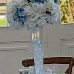 7 Flower Aragements And Tall Vases