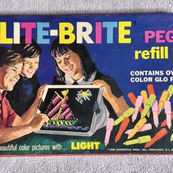 1968 Lite-Brite Pegs Refill Kit