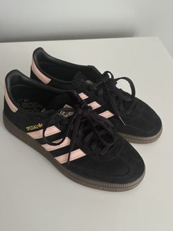 Pink And Black Adidas Samba 