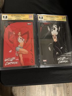 Marvel Comics King In Black Gwenom Vs Carnage #2 And 3 Autographed CGC 9.8