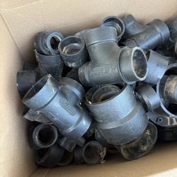 50 assorted ABS plumbing fittings