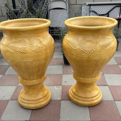 New Flower Pots Made Out Of Cement Perfect Gift 