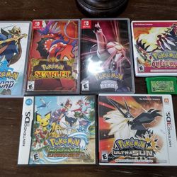 Lot Of Pokemon Games! Switch, 3DS, Leafgreen 