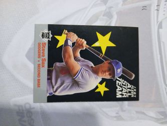 1897 Fleer AllStarTeam Steve Sax Dodgers second base