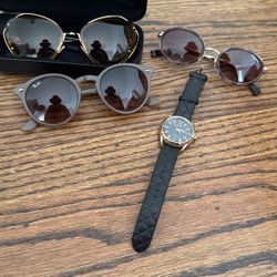 Multiple Glasses And Watch !! Coach , Ray Ban , Vogue 