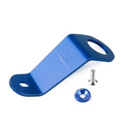 BRAND NEW PASSWORD JDM EG EH EJ CIVIC BLUE CNC BILLET ALUMINUM RADIATOR STAY MOUNT BRACKET+WASHER KIT