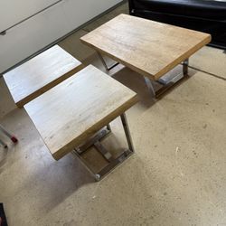 Coffee Table And 2 End Tables 