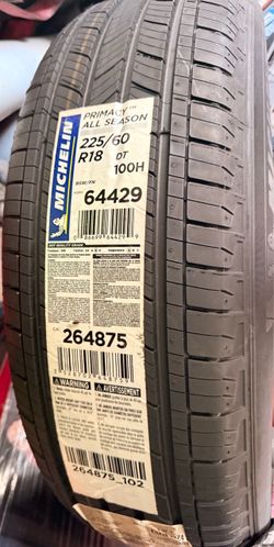 2-Michelin Primacy All Season 225/60R18 Tire