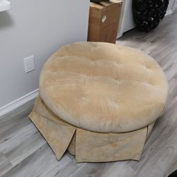 Large Gold Ottoman 