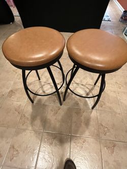 Lather Swivel steel Frame Stools