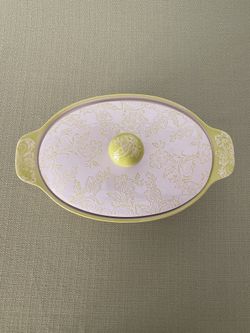Double Stamped Blue Harbor Collection Casserole Dish with Lid