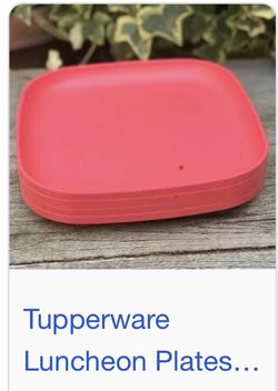 VINTAGE Tupperware Plates NEW