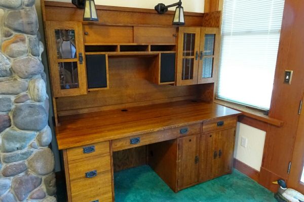 Quarter Sawn Oak Desk Hutch For Sale In Anderson Island Wa