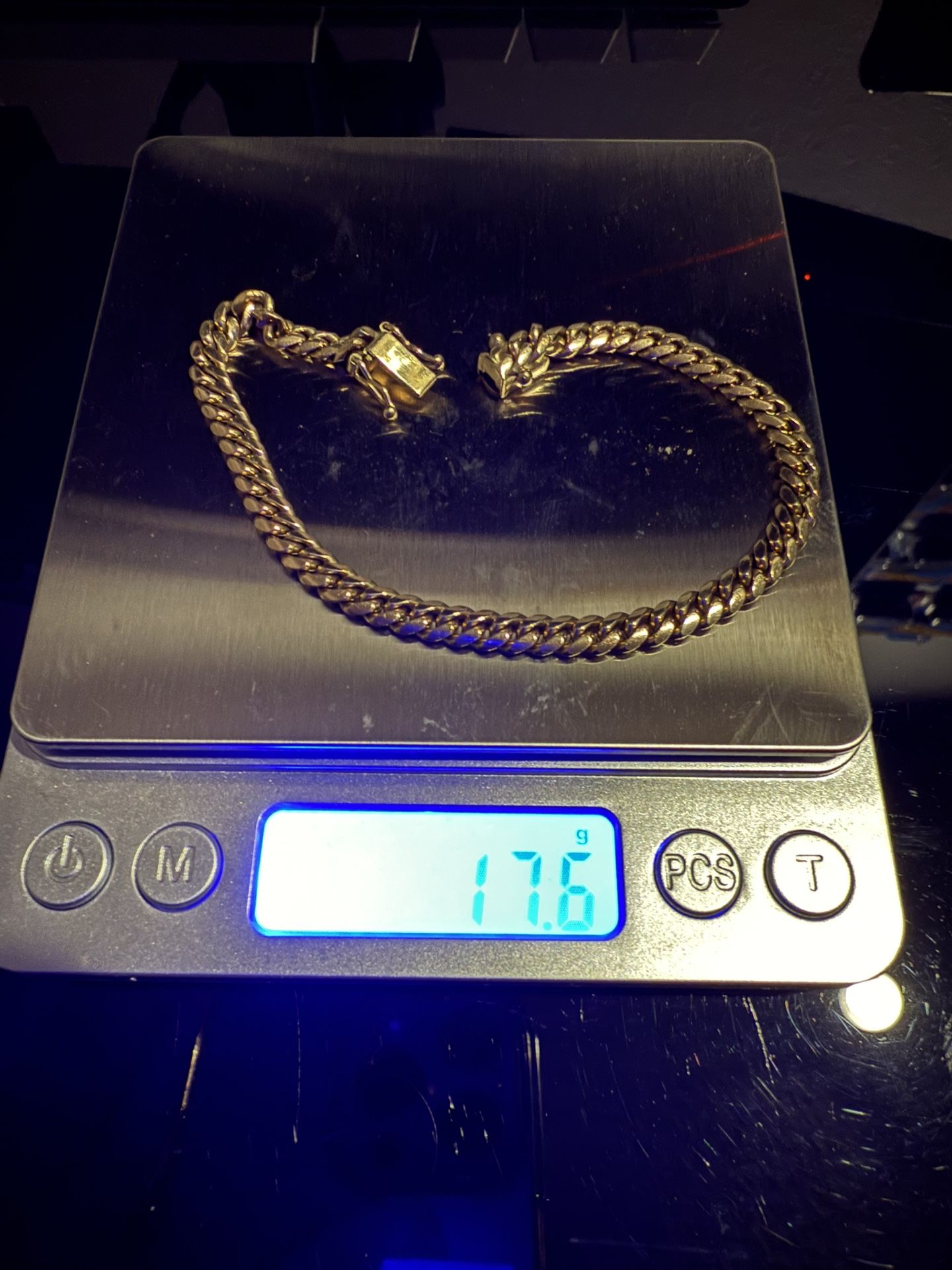 14k Solid Cuban Gold Bracelet