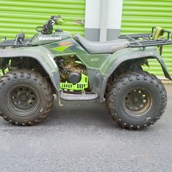 2000 Kawasaki 4x4 Bayou 300 ATV  4 wheeler- trade for ?