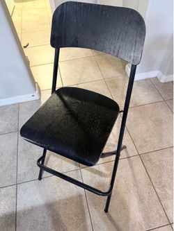 Black bar stools