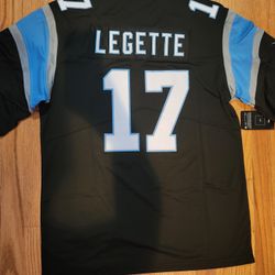 Carolina Panthers football uniform number 17 Xavier Legette jersey