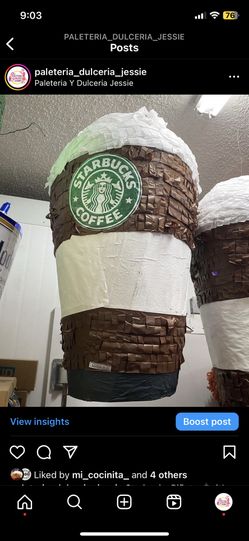 Starbucks piñata 