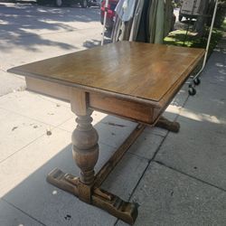 antique solid oak desk