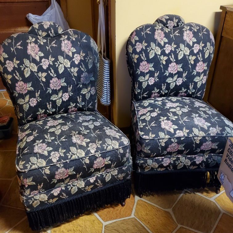 Vintage Armless Chairs