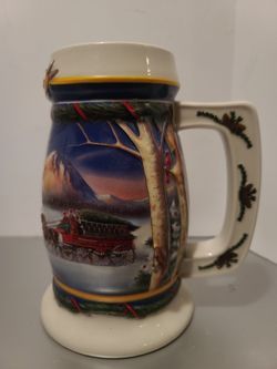 2000 holiday budweiser stein