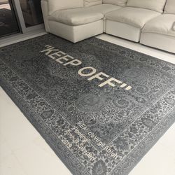 Virgil Abloh x IKEA "KEEP OFF" Rug 200x300 CM Grey/White