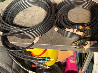 RCA Component Audio Video Cables Lot
