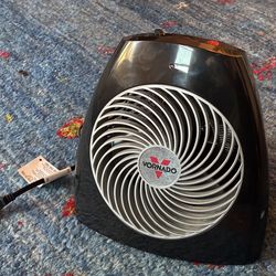 Indoor Electric Fan Space Heater with Adjustable Thermostat, 3-Heat Settings, Safety Features