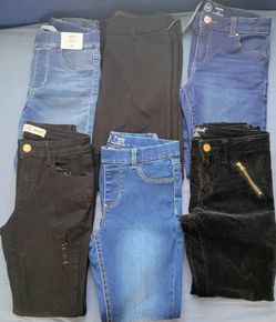 6 Girls jeans size 10