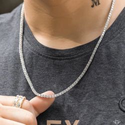 Moissanite 2mm Chain NEVER WORN! 